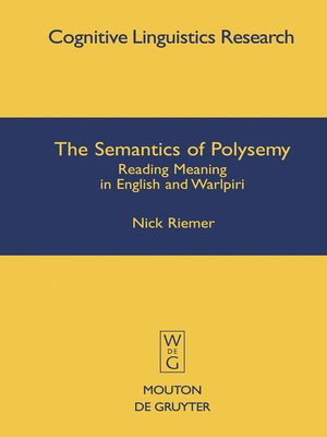 cover image of The Semantics of Polysemy